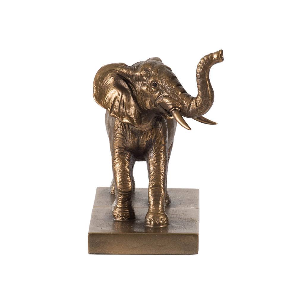 Elephant Bookends, Set of 2 - Bronze - Image 11