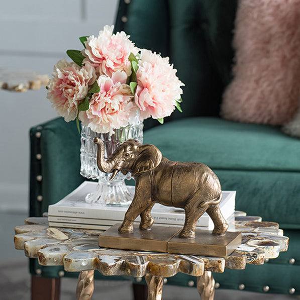 Elephant Bookends, Set of 2 - Bronze - Image 3