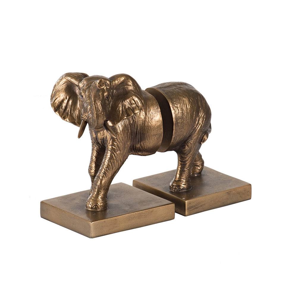 Elephant Bookends, Set of 2 - Bronze - Image 9