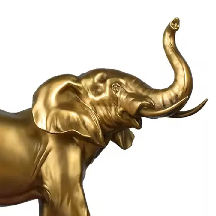 Elephant Decorative Sculpture - Gold - Image 5