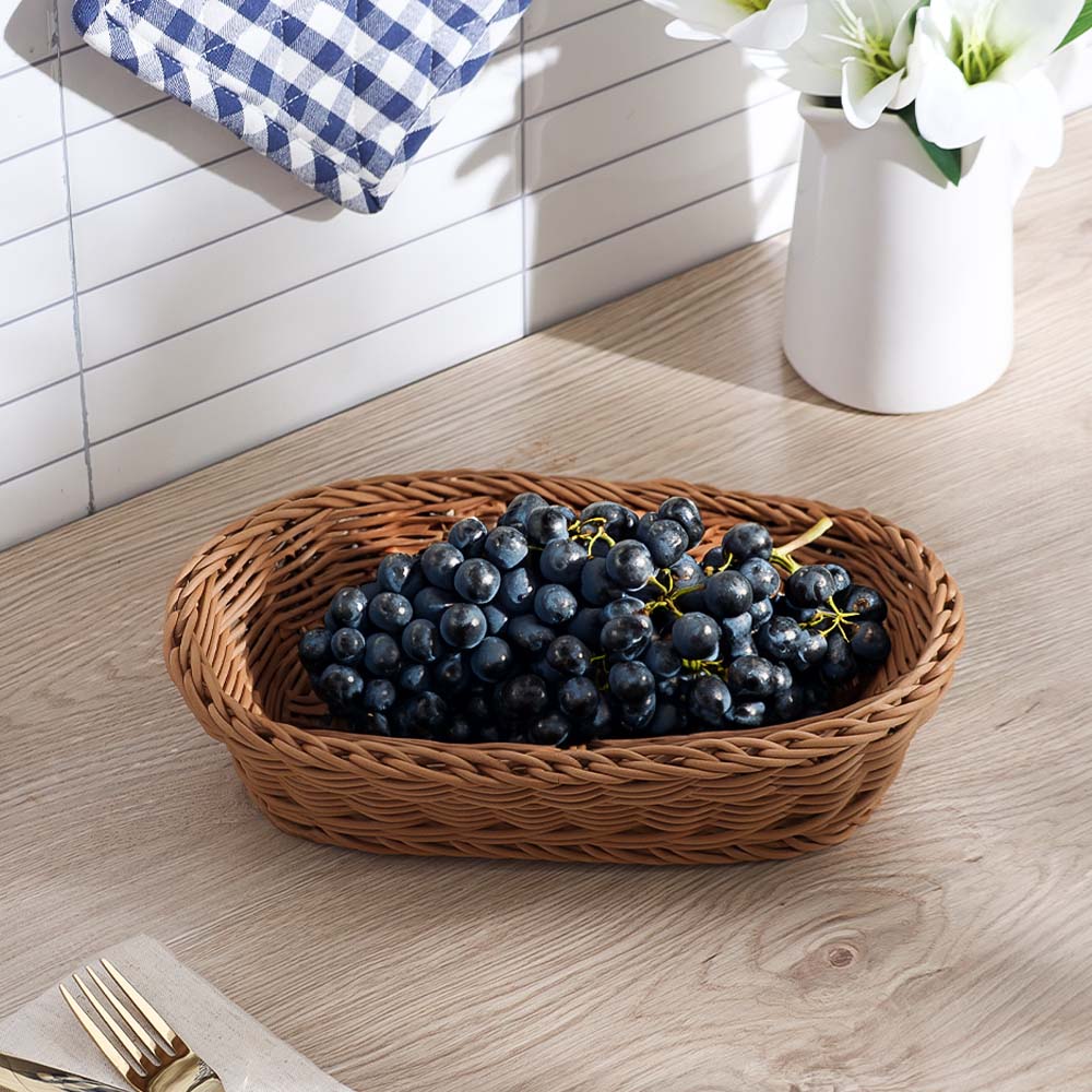 Elia Oval Basket Small - Khaki - Image 5