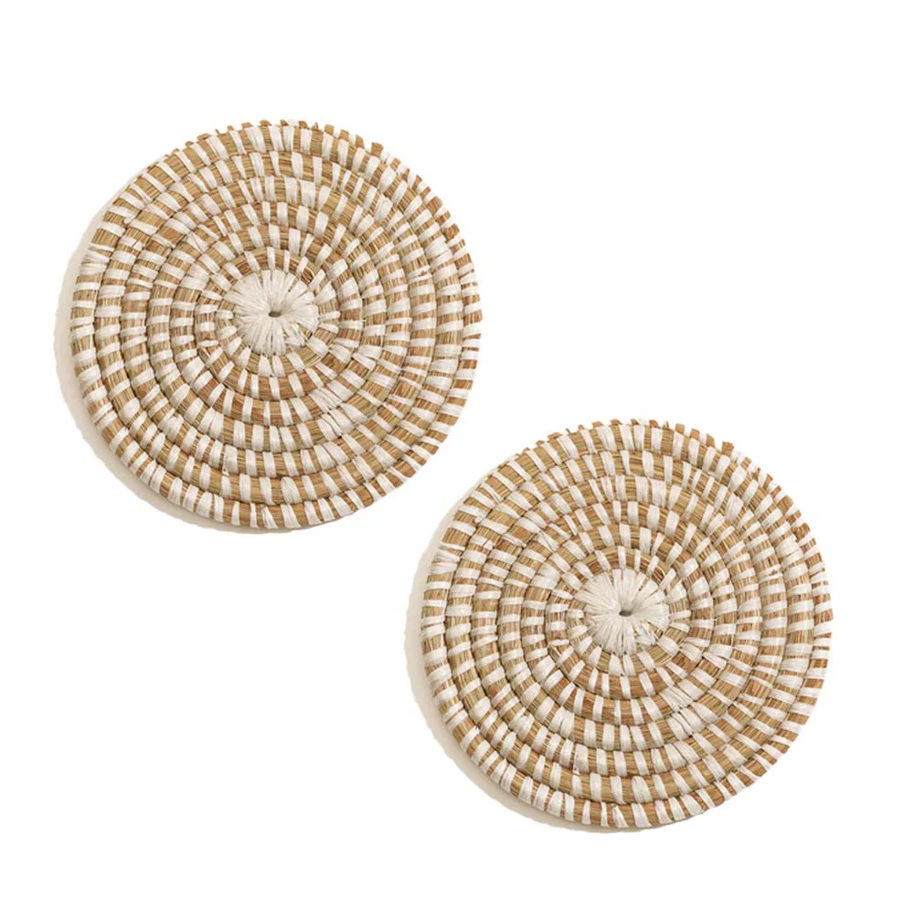 Elio Kaisa Round Trivets, Set of 2 - Natural - Image 3