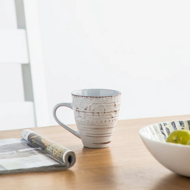 Ella Ceramic Coffee Mug - Vintage White - Image 8