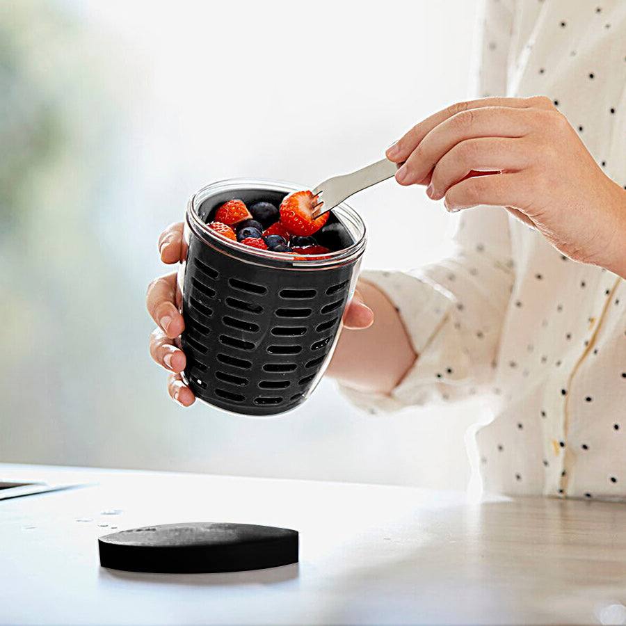 Ellipse Fruit Pot - Nordic Black