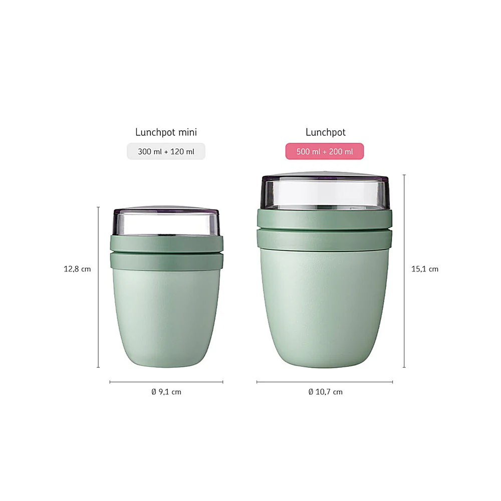 Ellipse Lunch Pot Mini - Nordic Sage - Image 7