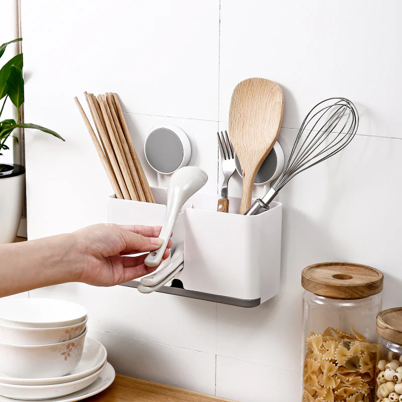 Elys Sectioned Wall Shelf - White - Image 9