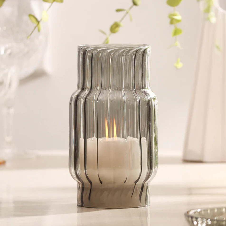 Emir Glass Hurricane Tall - Smokey Grey