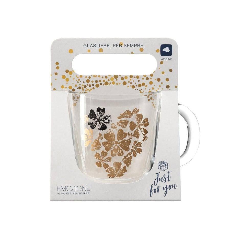 Emozione Glass Mug 400ml - Flower Heart - Image 6