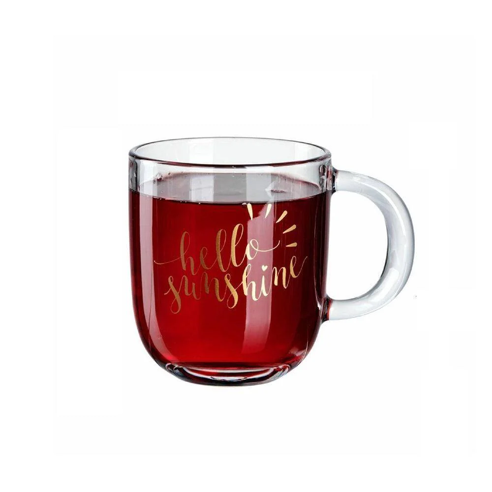 Emozione Glass Mug 400ml - Hello Sunshine - Image 3