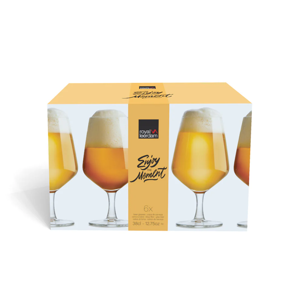 Enjoy the Moment Beer Glasses 380ml, Set of 6 - Image 5