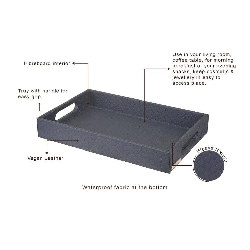 Entwine Multipurpose Tray Large - Grey - Image 4