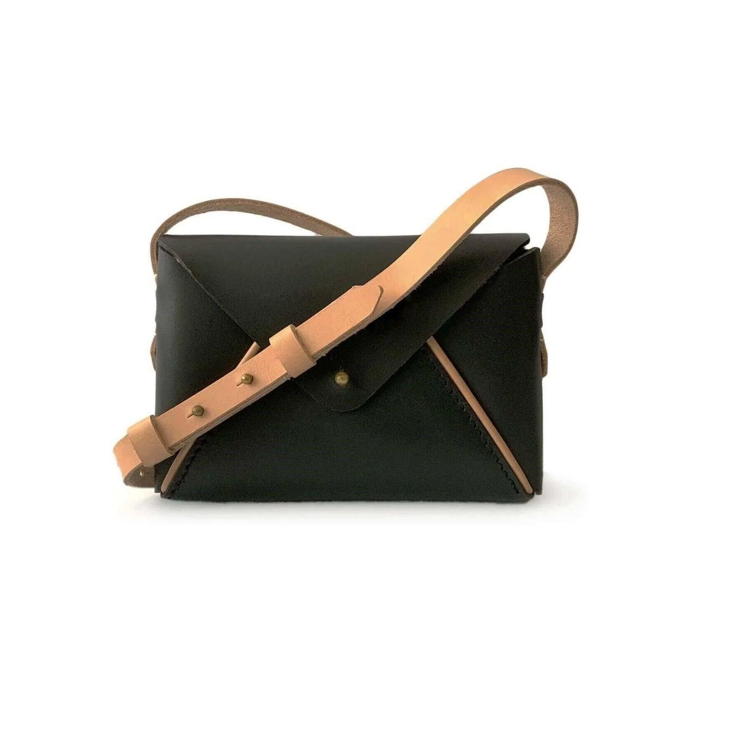 Envelope Sling Bag - Black - Image 2