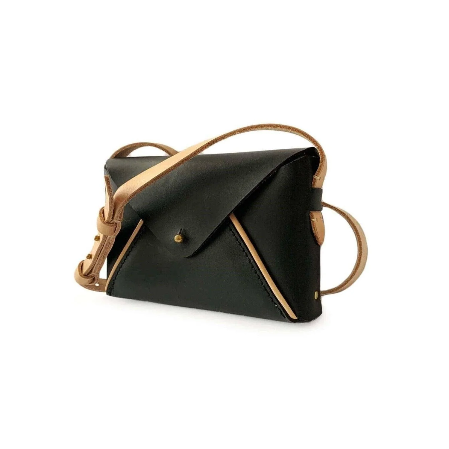 Envelope Sling Bag - Black - Image 3