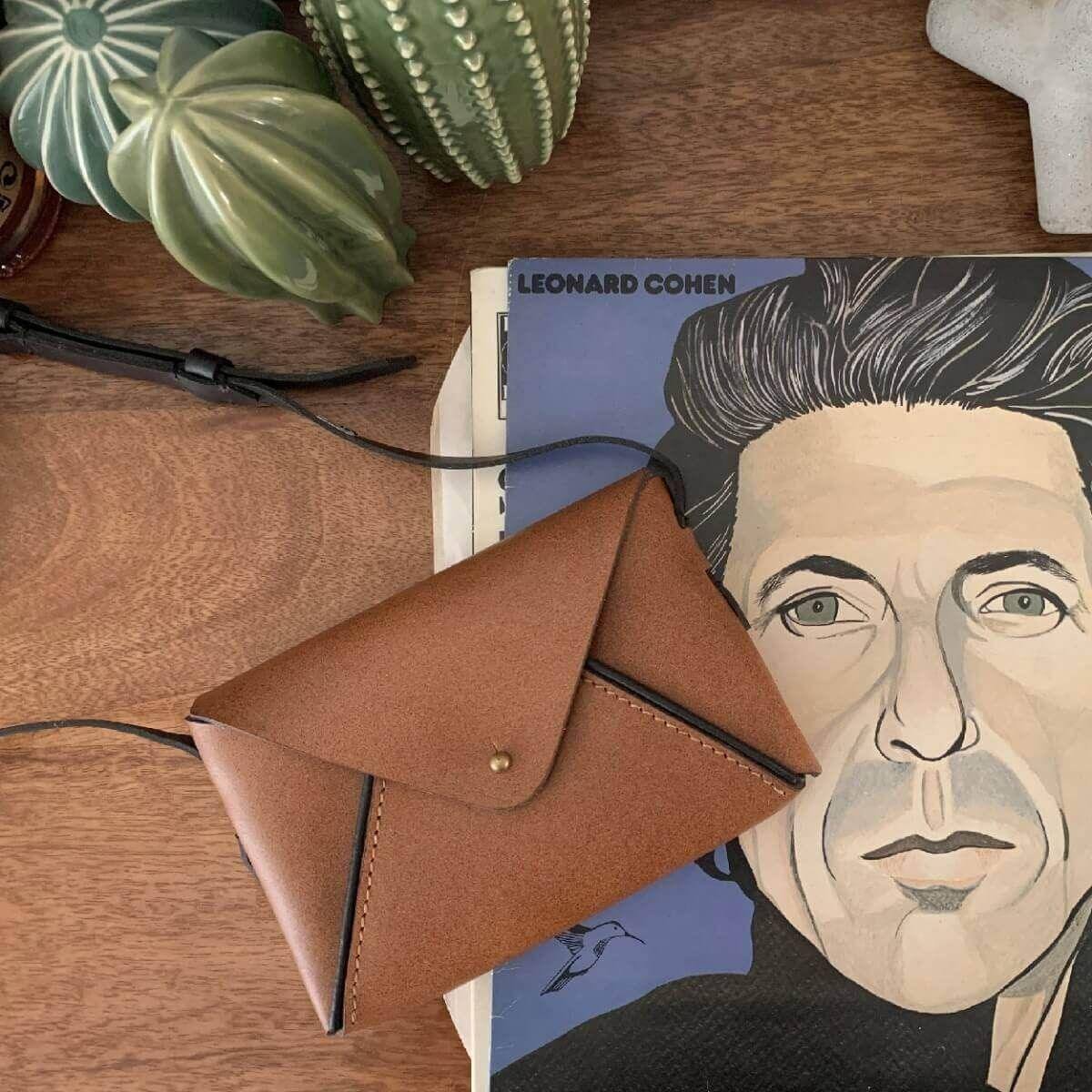 Envelope Sling Bag - Tan - Image 2