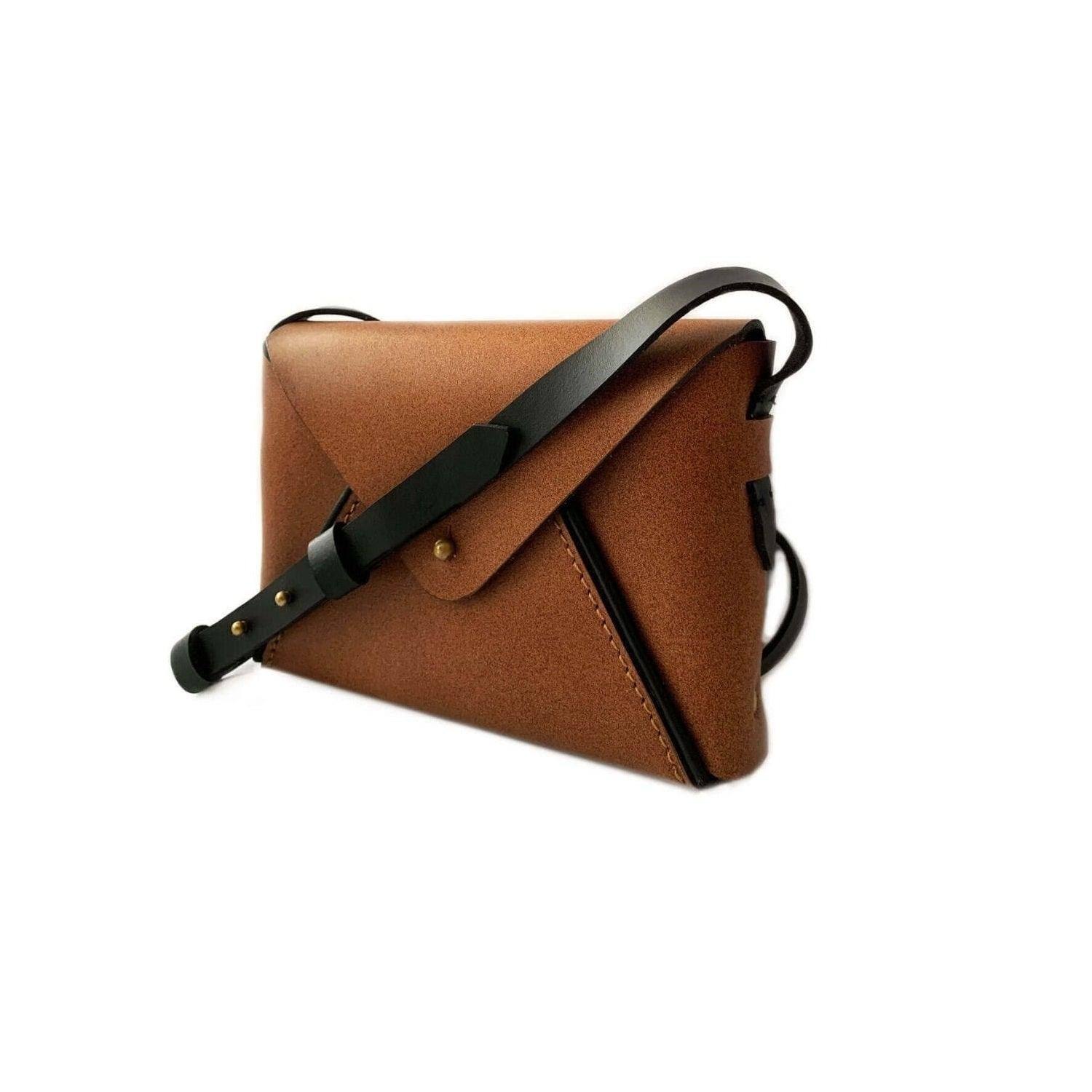 Envelope Sling Bag - Tan - Image 3
