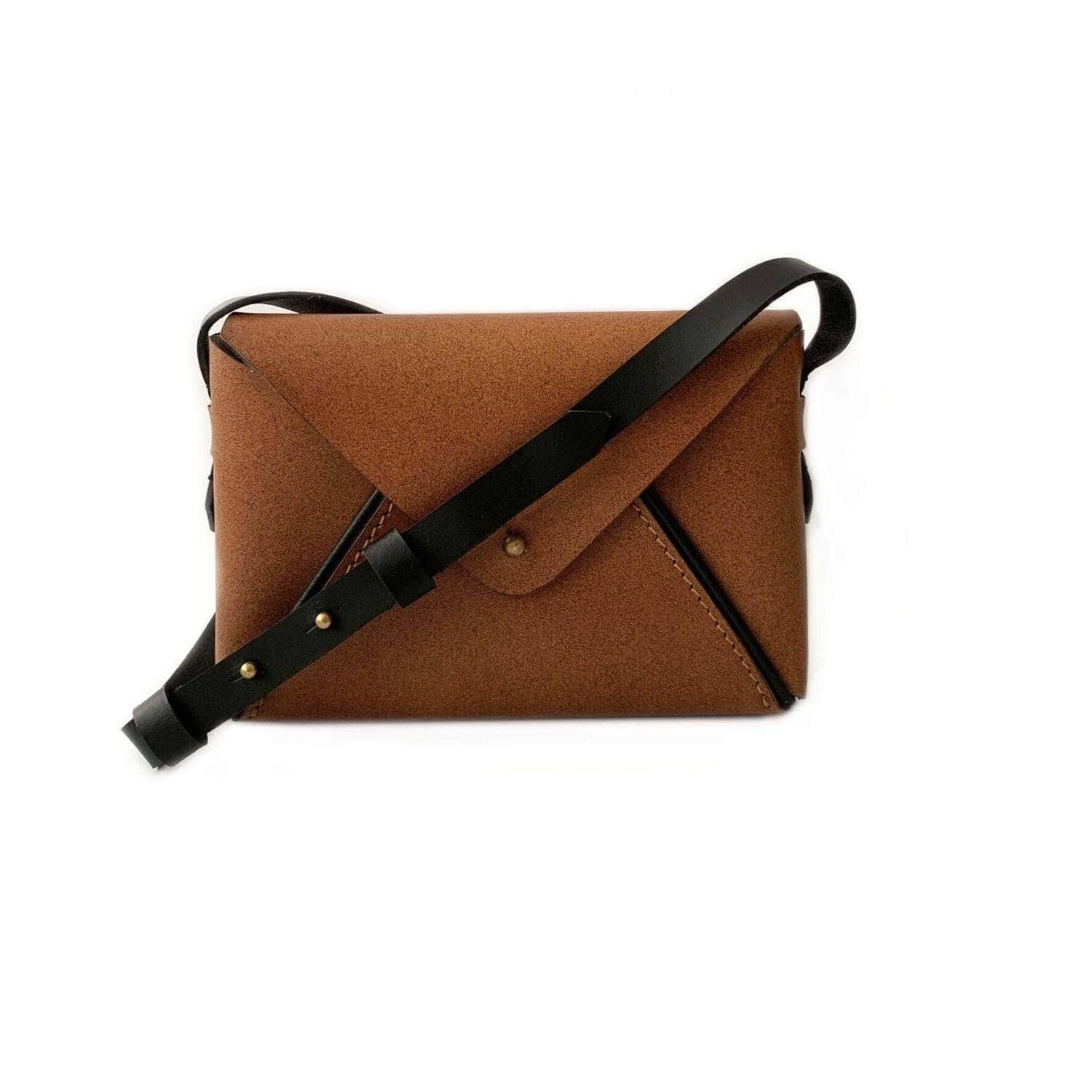 Envelope Sling Bag - Tan - Image 4