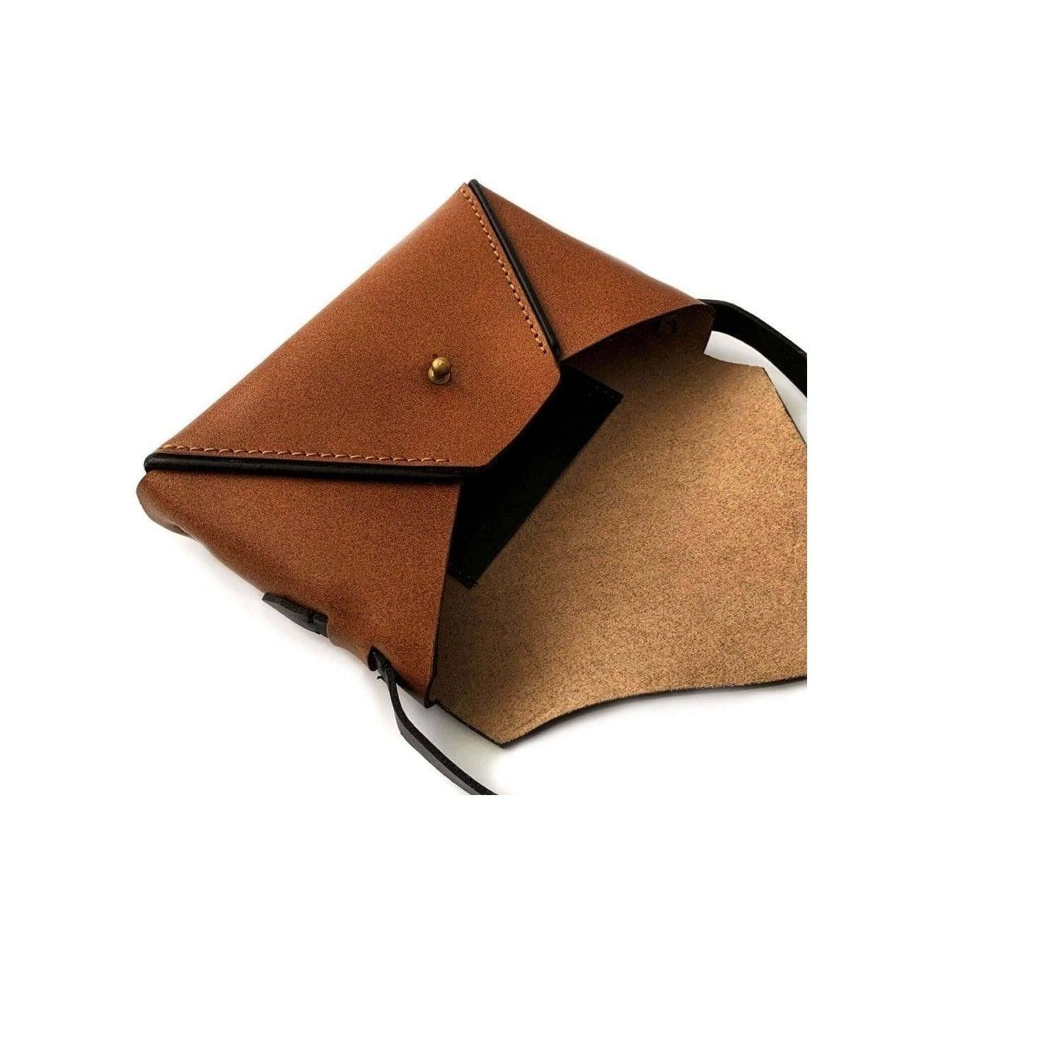 Envelope Sling Bag - Tan - Image 6