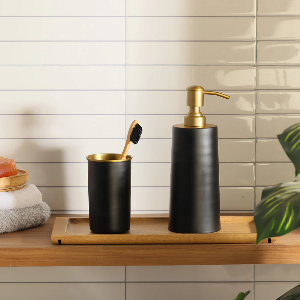 Eris Soap Dispenser - Black Gold - Image 4