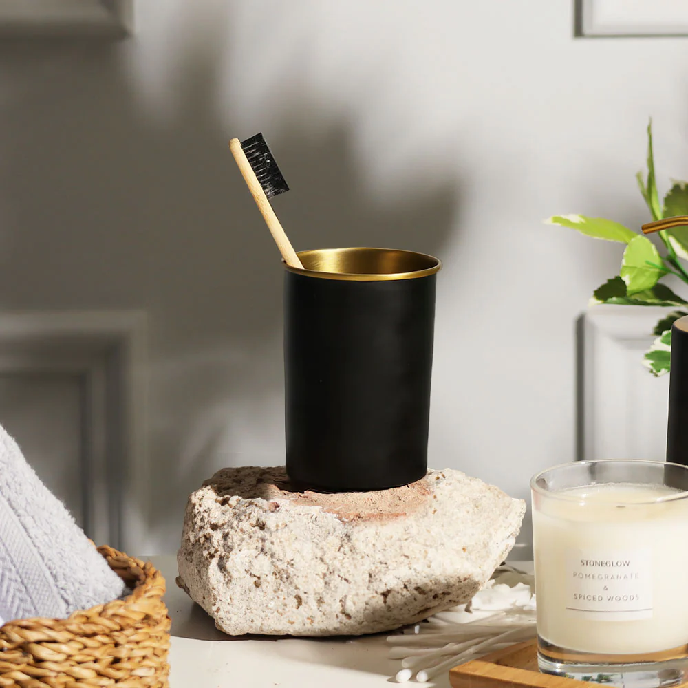 Eris Toothbrush Tumbler - Black Gold - Image 2