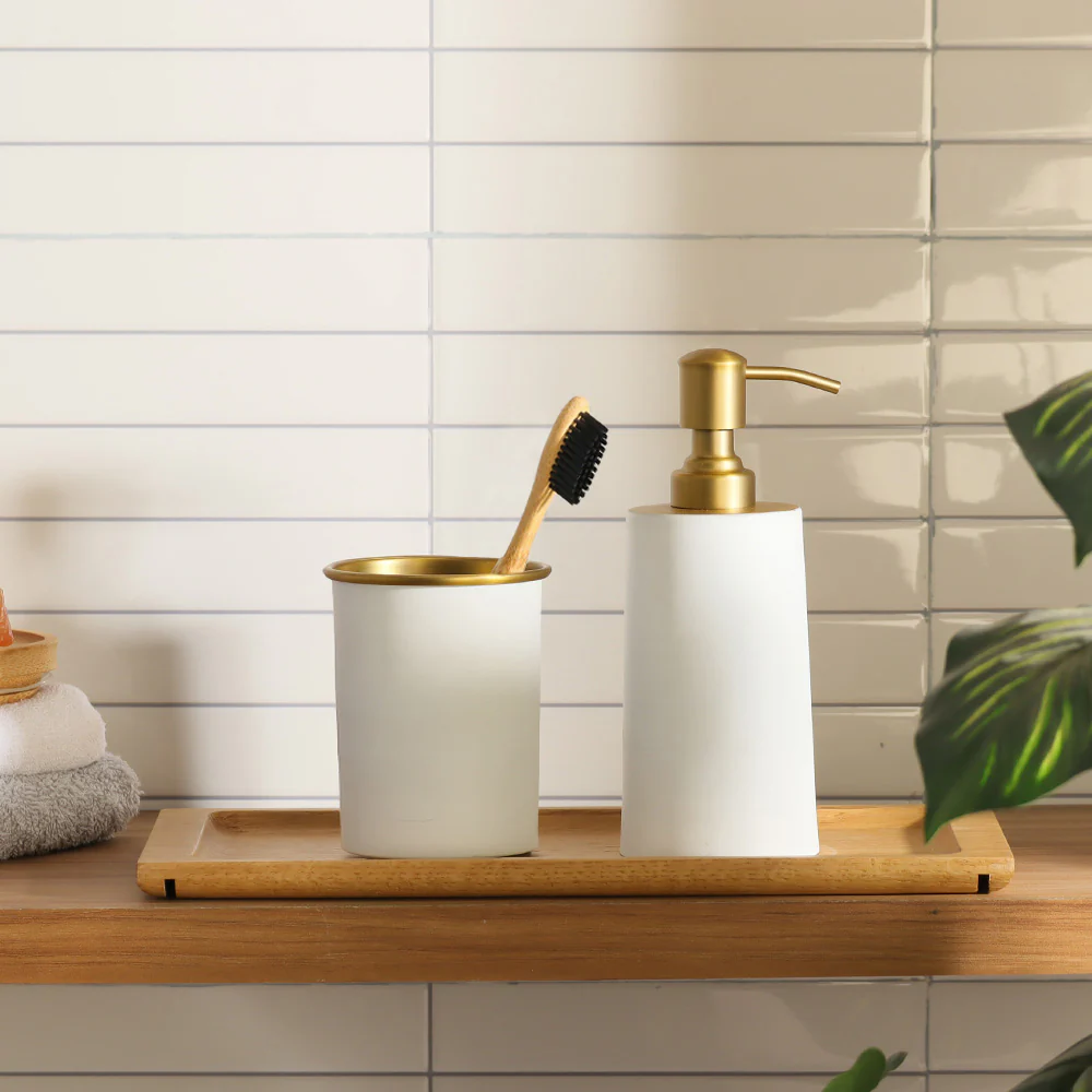 Eris Toothbrush Tumbler - White Gold - Image 4