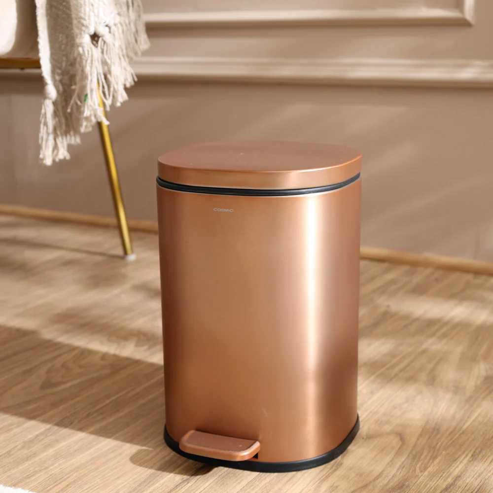 Essentials Sqround Pedal Bin 5L - Copper