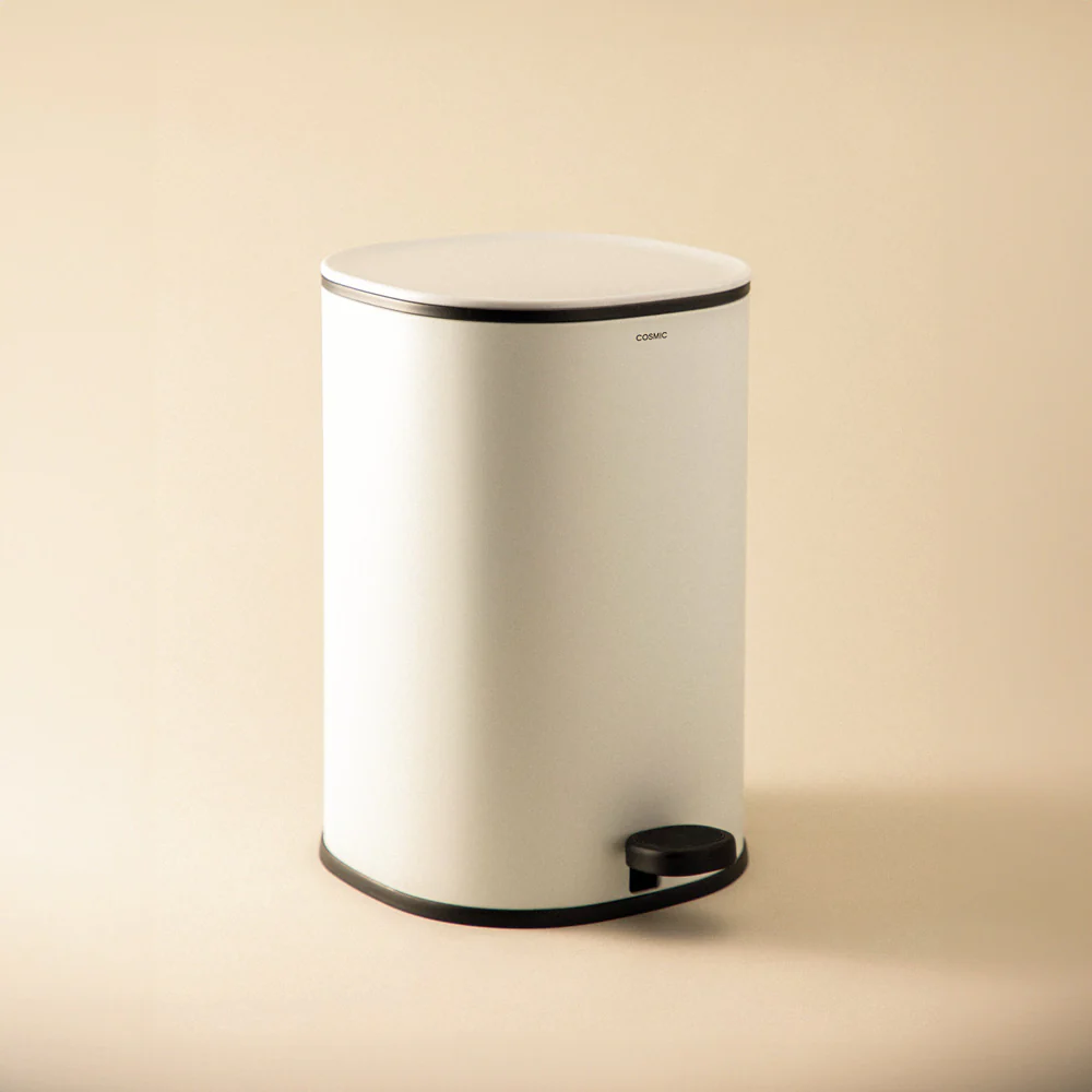Essentials Sqround Pedal Bin 5L - White - Image 6