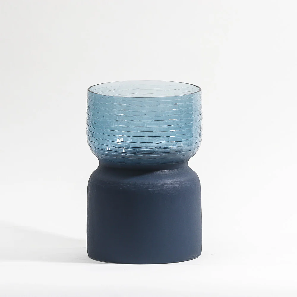 Estonia Dual-Toned Glass Vase Medium - Cobalt - Image 3