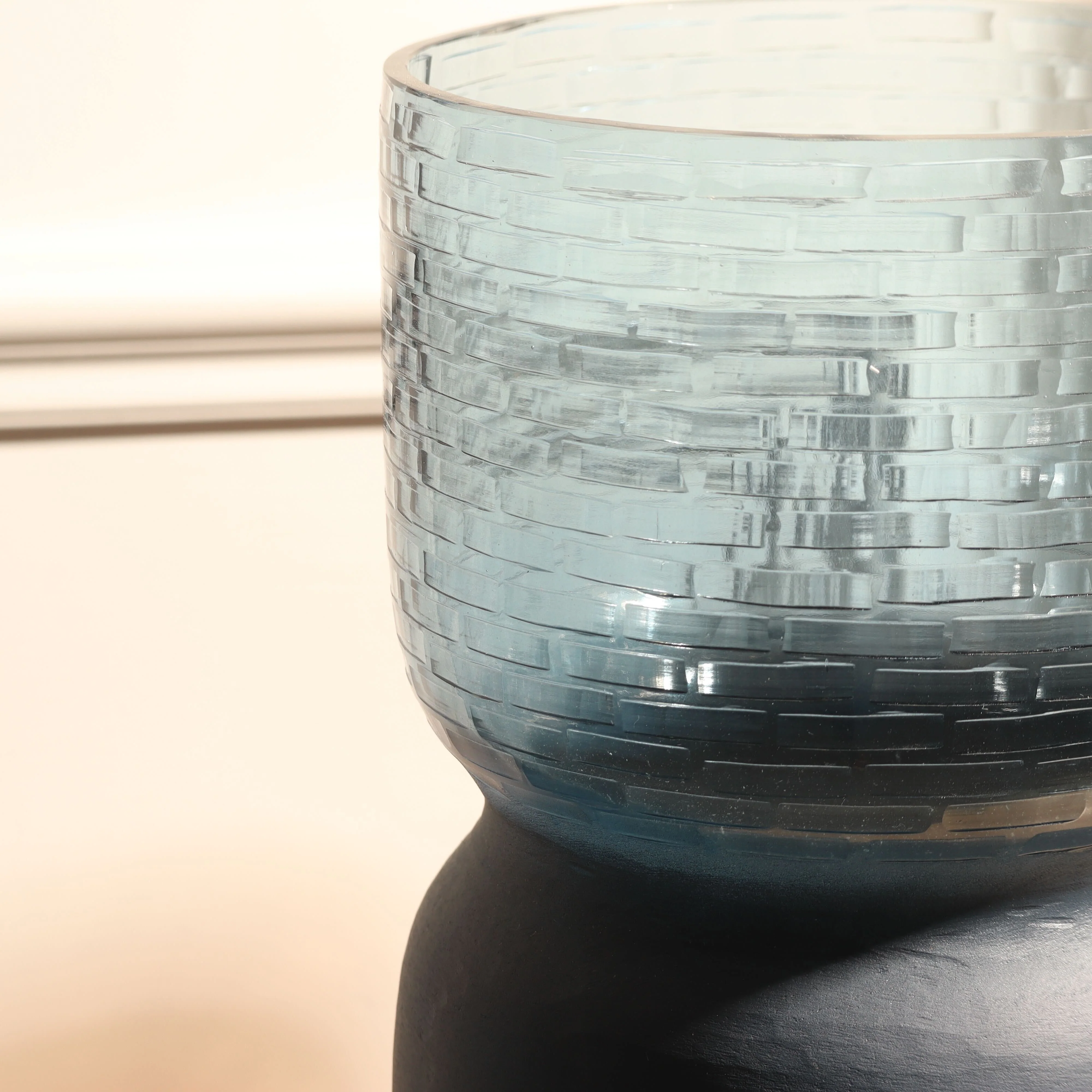 Estonia Dual-Toned Glass Vase Tall - Cobalt - Image 7