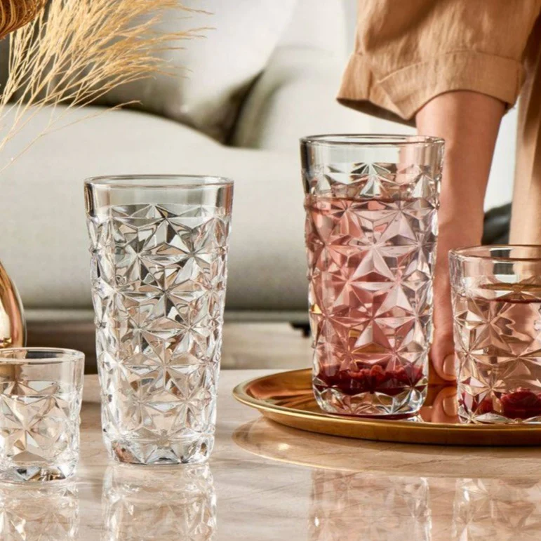 Estrella Long Drink Glasses 360ml, Set of 4