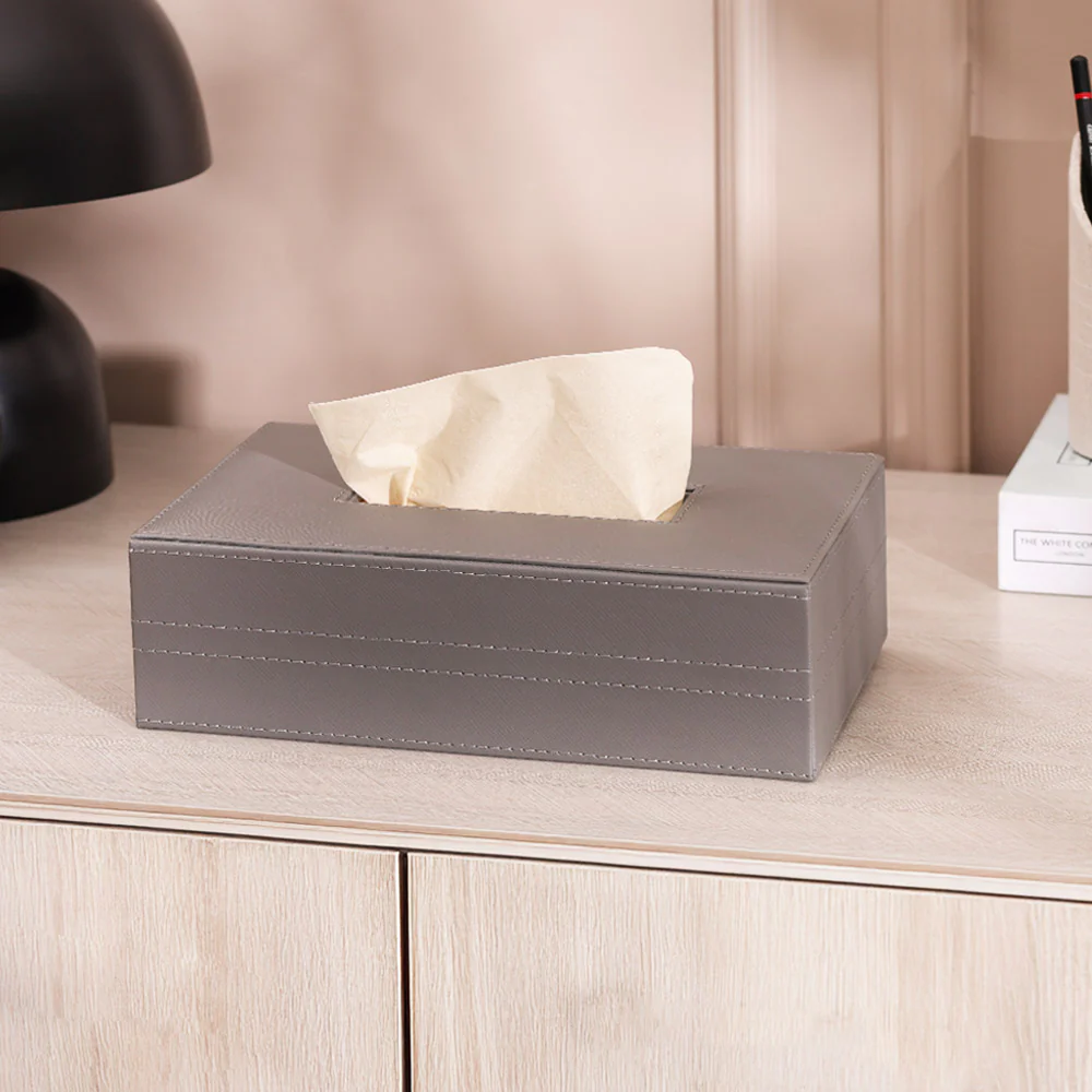 Etna Tissue Box Holder - Asphalt - Image 4