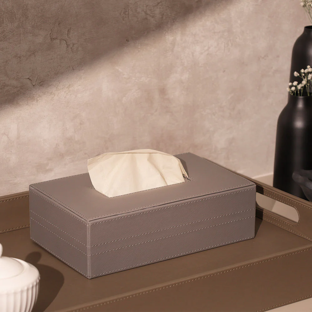Etna Tissue Box Holder - Asphalt - Image 5