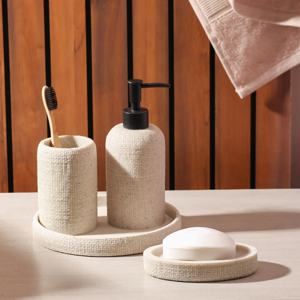 Eve 4-piece Bathroom Set - Greige - Image 2