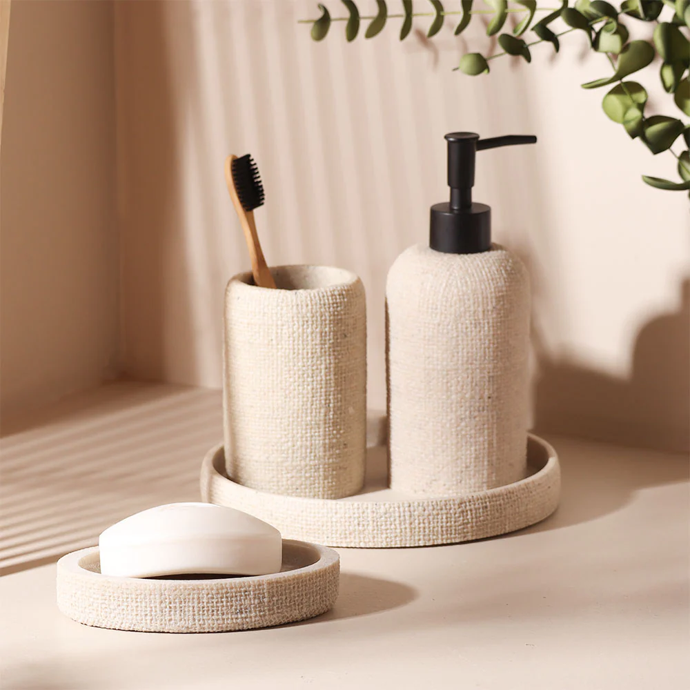 Eve 4-piece Bathroom Set - Greige - Image 3