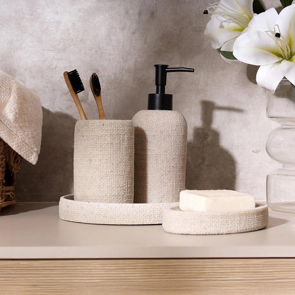 Eve 4-piece Bathroom Set - Greige - Image 6