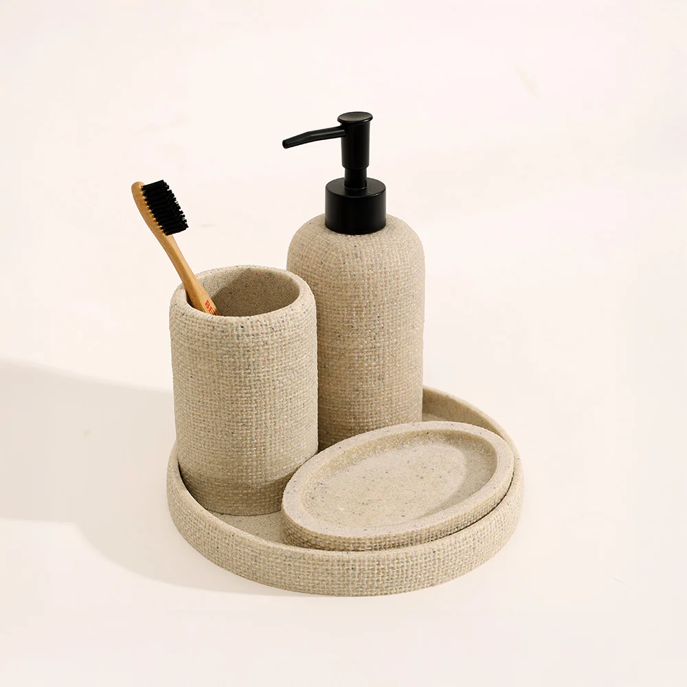 Eve 4-piece Bathroom Set - Greige - Image 8