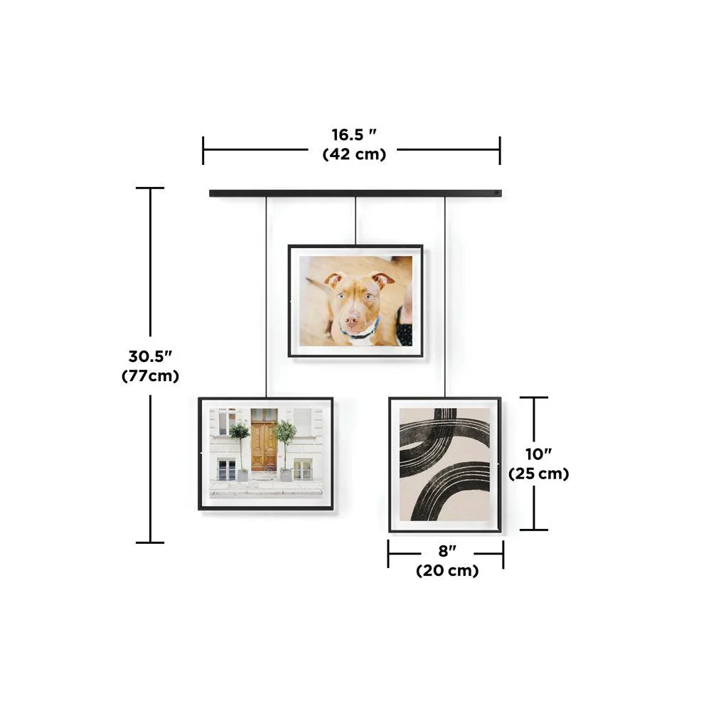 Exhibit Photo Display Extra Large, Set of 3 - Black - Image 6