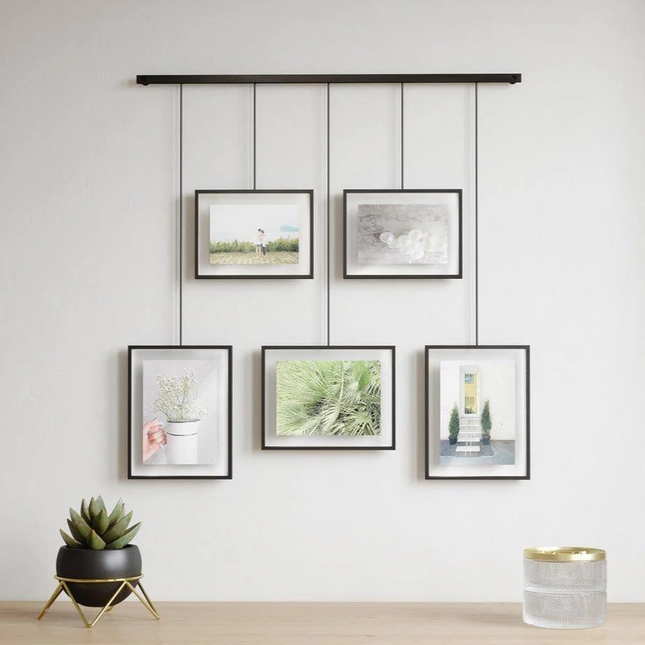 Exhibit Photo Display, Set of 5 - Black