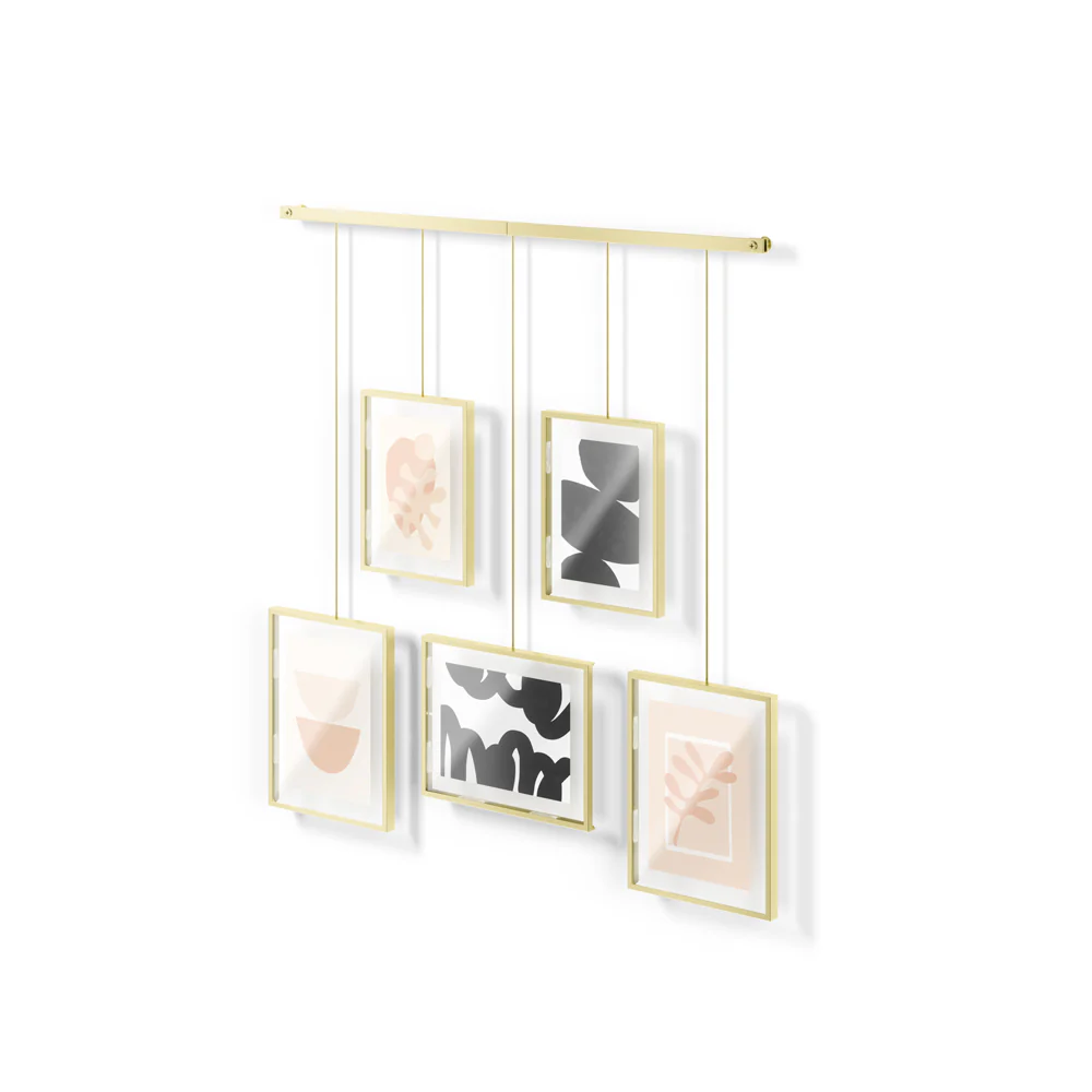 Exhibit Photo Display, Set of 5 - Brass - Image 2