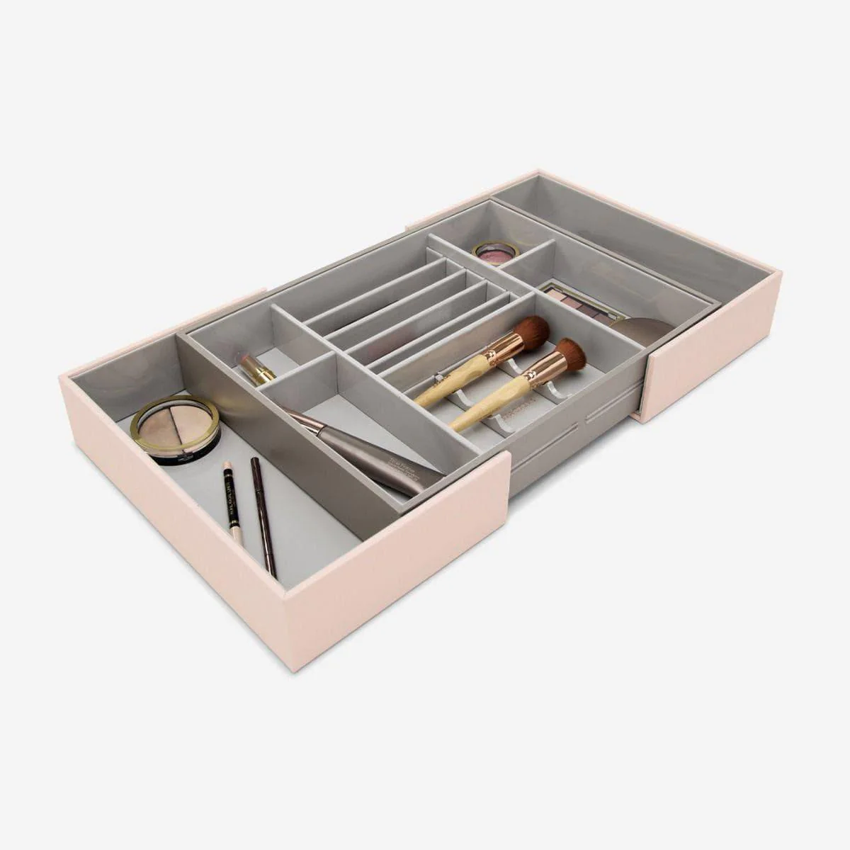 Expandable In-Drawer Makeup Organiser - Blush Pink - Image 4