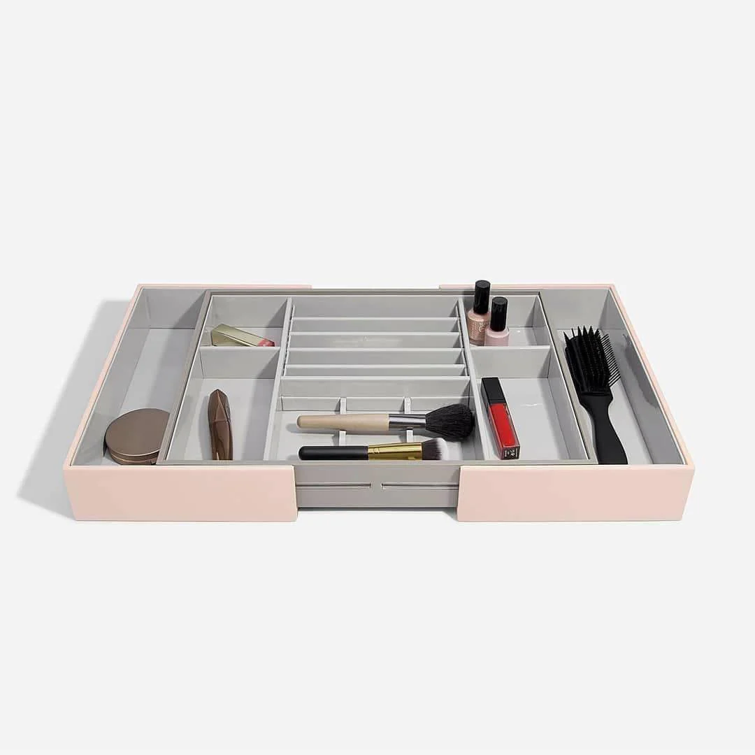 Expandable In-Drawer Makeup Organiser - Blush Pink - Image 5