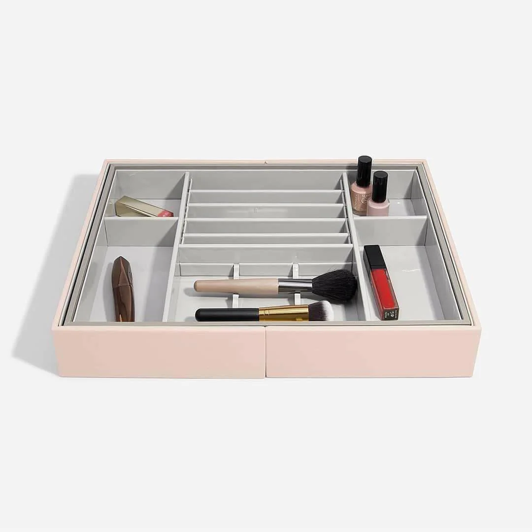 Expandable In-Drawer Makeup Organiser - Blush Pink - Image 6