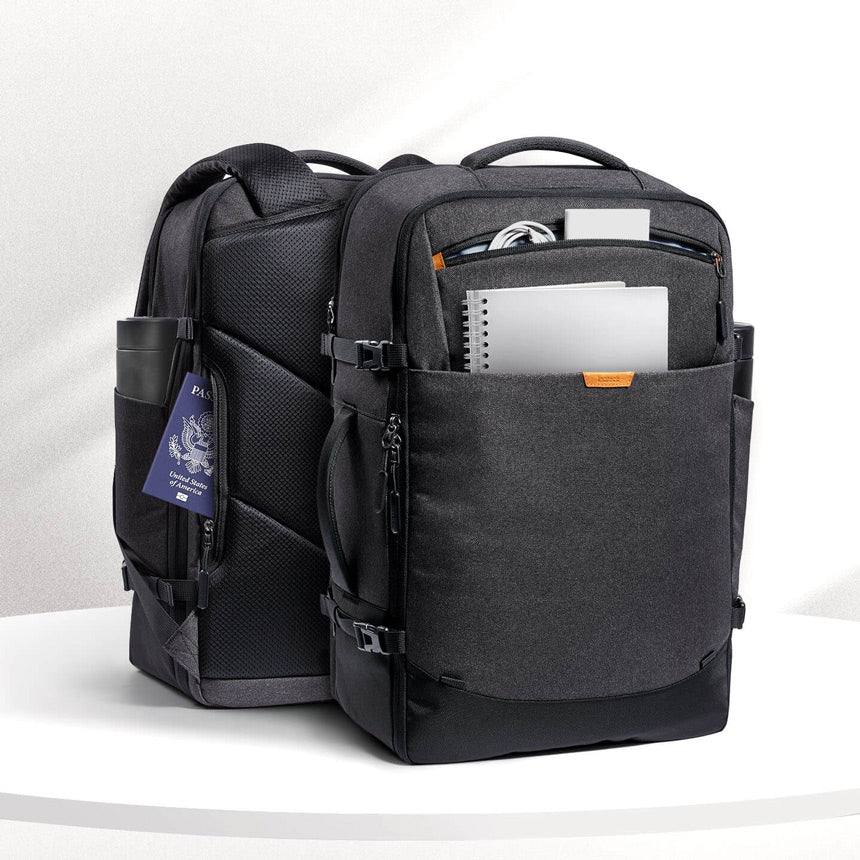 Expandable Travel Backpack 20L - Black - Image 2