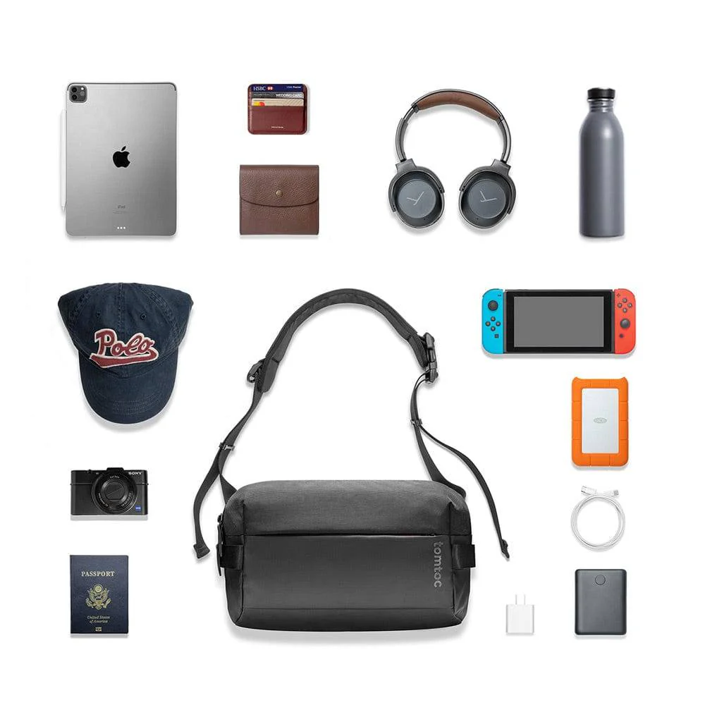 Explorer Sling Bag Medium - Black - Image 3