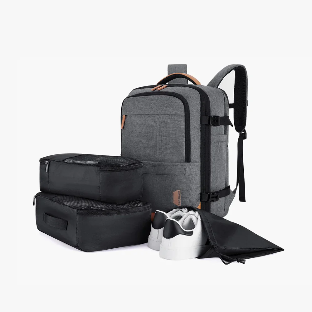 Falco Expandable Travel Backpack 40L - Grey - Image 12
