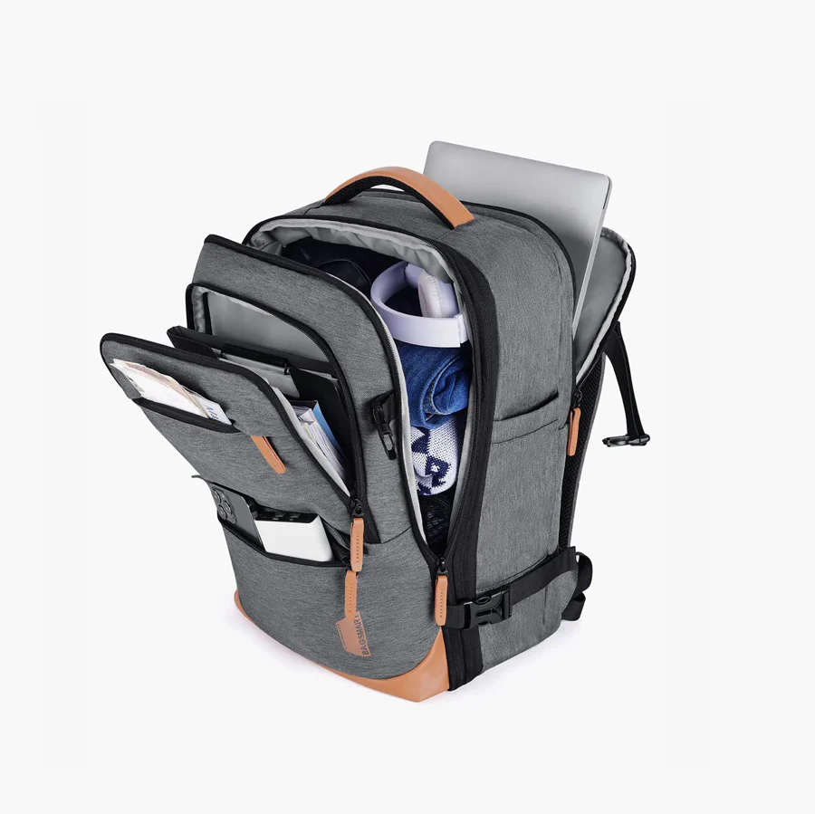 Falco Expandable Travel Backpack 40L - Grey - Image 8