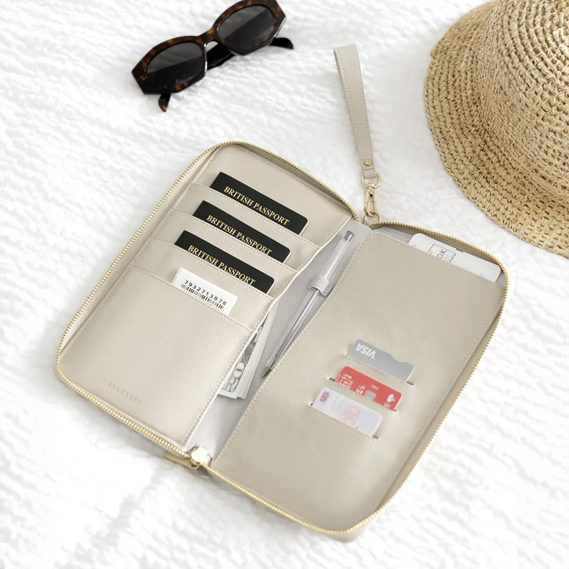 Family Passport Holder - Oatmeal & Linen - Image 4