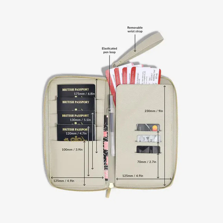 Family Passport Holder - Oatmeal & Linen - Image 8
