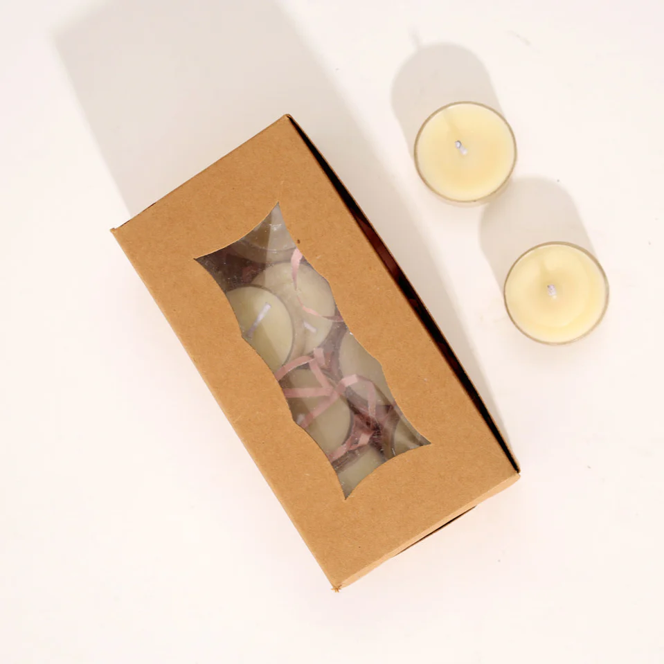 Fana Tealights Small, Set of 24 - Cream - Image 3