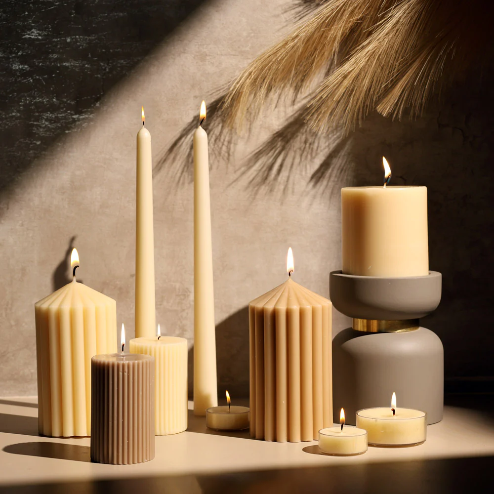 Column Candle Small - Taupe - Image 8