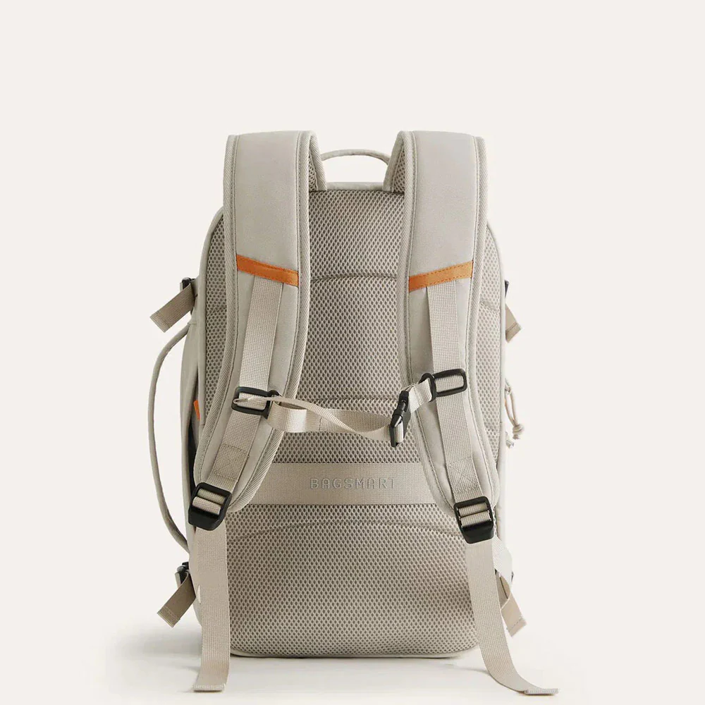 Faro Travel Backpack With Pouch - Off White - Image 11